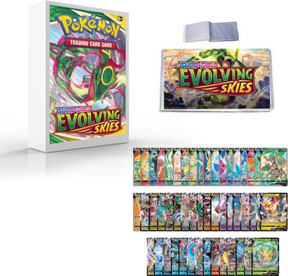 AncientKart Pokemon cards Evolving Skies Series V, VMax cards Set of 50