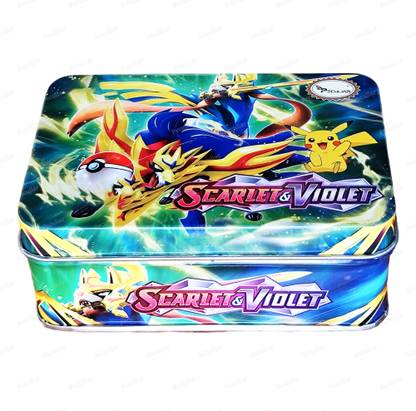 Peculiar Mini Poke-Moon Sword and Shield Chilling Reign, Playing Cards Game Totally Surprising Card Trade Game in Attractive Metal Tin for All Age