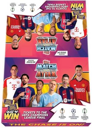 Topps ULCMA Champions League Match Attax 23-24 Card Flow Pack- Pack of 40