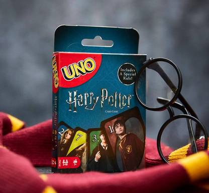 WOYR UNO Harry Potter Paper Playing Cards| 112 UNO Card Game with Special Rule