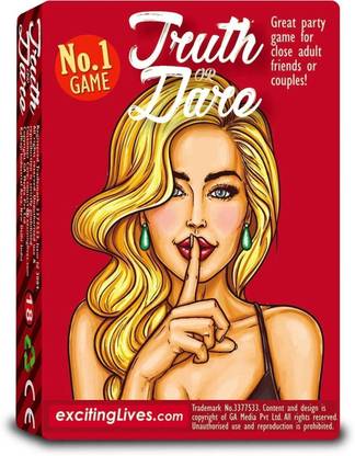 Exciting Lives Truth Or Dare: 100 Questions Fun Party Game for Adults or Naughty Gift for Couples