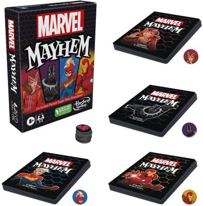 MARVEL Mayhem Card Game, Featuring Super Heroes