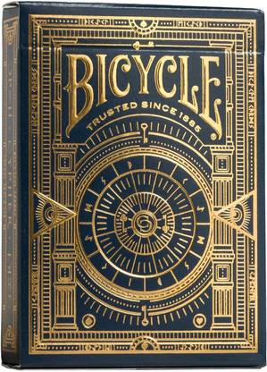 Bicycle Cypher Premium Black Playing Cards, Gold Foil