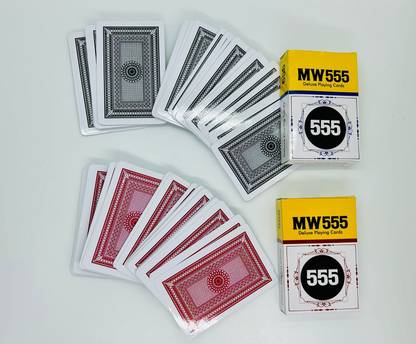 A SARKAR MAGIC SHOP MW 555 Playing Mark Card Deck Set of 2 (Black)