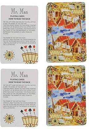 patil magic Mr. Man 555 Marked Playing Card Deck, Cheating Playing Card Pack of 2