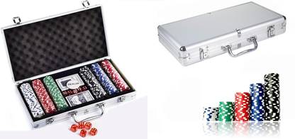 YAJVANE Poker Chipset (300 Pcs) For Adult Casino Style Poker Chips Set Party & Fun Board Game