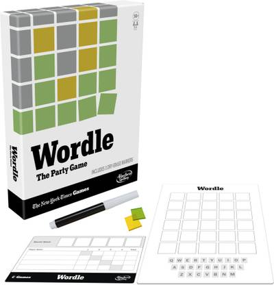 HASBRO GAMING Wordle The Party Game for 2-4 Players, Word Game, for Ages 14+
