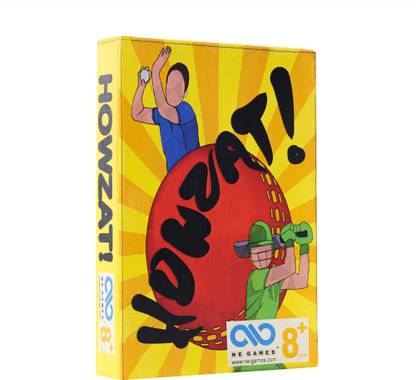 NE Games ® HOWZAT Card Game Playing Cricket Indoor 2Player Fun for kids, Adult