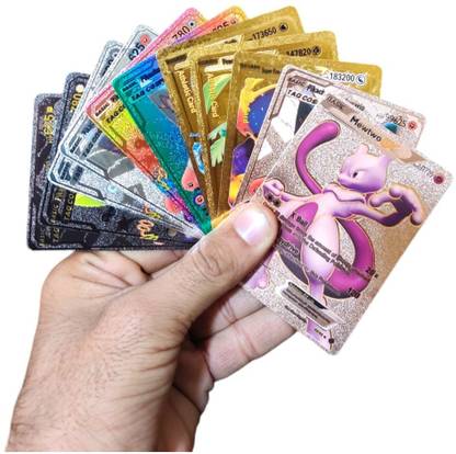 sevriza 50Pc Playing Foil Cards 10Gold, 10Pink, 10Silver, 10Black & 10Rainbow