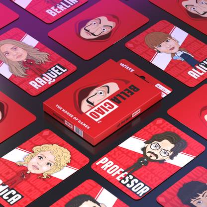 Witty Games Co Bella Ciao - Card Game (Multi Games inspired by Money Heist)