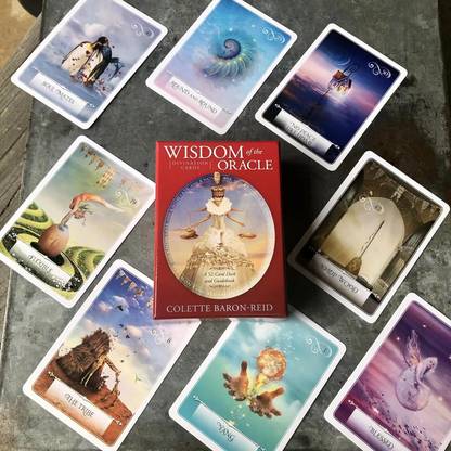 Honch Tarot Cards 52 Pieces Wisdom of The Oracle Divination Cards Decks for Beginners