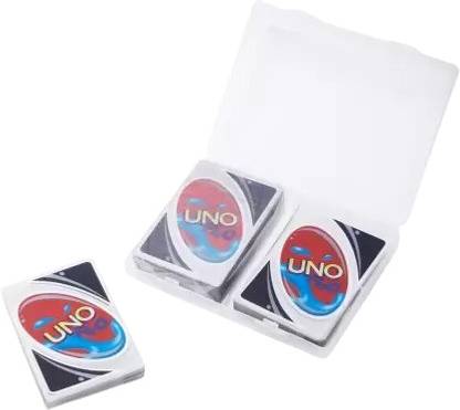 JAPMAAN UNO H2O Cardst Waterproof Plastic Cards for Kid - 110 Cards with Case |