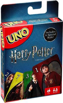 SALPITOYS Uno Harry Potter Fun Family Card Game Bundle with Mr Dice Drawstring Bag