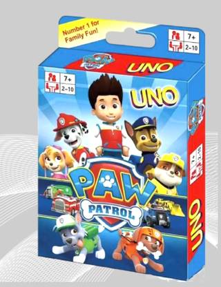 WOYR Premium Quality UNO Paw Patrol Paper Playing Cards| 112 UNO Playing Card Game