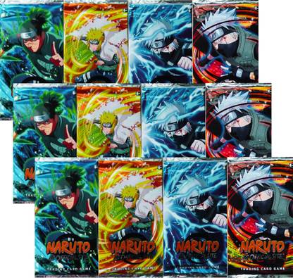 Animex Naruto Shippuden Cards Booster Pack Collectable Trading Cards, 12 Packs 96 Cards