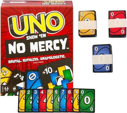 SALPITOYS Classic Uno no Mercy Thickened Paper Full Range Party Playing Cards Game