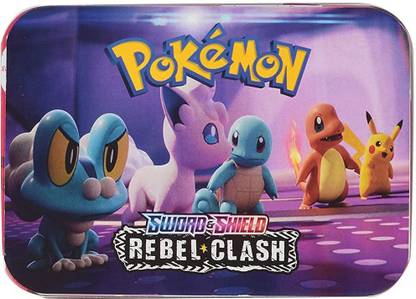 Honch Poke-Mon Sword & Shield Rebel Clash Playing Card Games for Kids