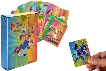 MANAKI ENTERPRISE Playing Cards 55 PCS Rainbow Foil Card Assorted Cards TCG Deck (55 pcs Rainbow)