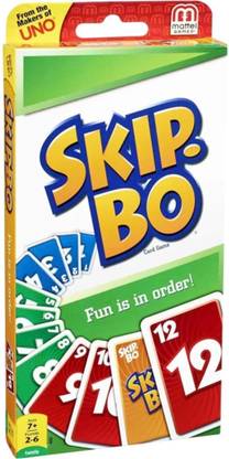 UNO Skip-Bo Card Game for Kids,162 pieces