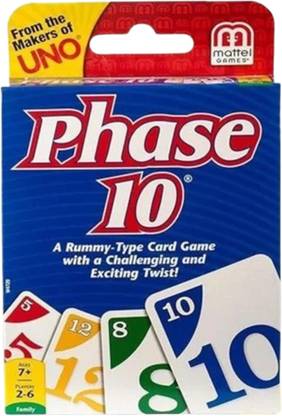 RRL Creations Phase 10 Original UNO Rummy Type Playing Card Game for Kids & Family (Pack of 1)
