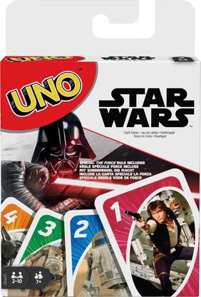 SALPITOYS UNO Star Wars Matching Card Game Featuring 112 Cards with Unique Wild Card