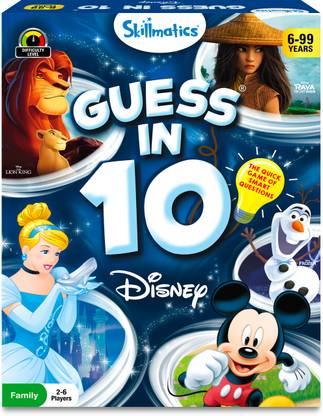 Skillmatics Disney Card Game - Guess in 10, Mickey Mouse & Lion King Game for Kids Ages 6+