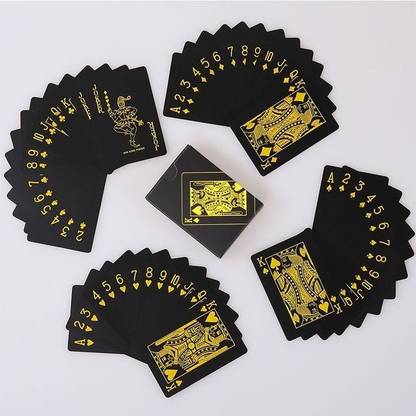 Royals Yellow Print Waterproof Plastic Deck Poker Playing Card