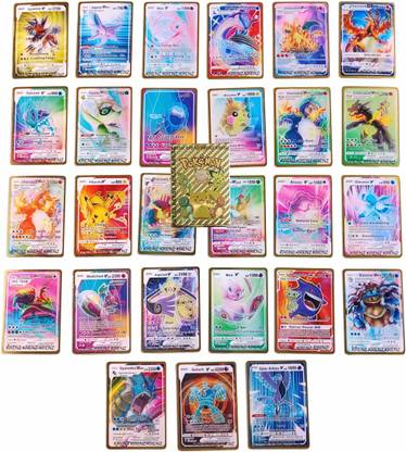 MOONZA 27 PCS 3D View Pokemon Trading Card For Kid's Playing Card For Kid's