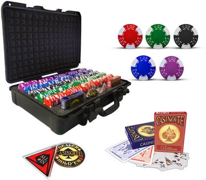 Casinoite BILLIUM 500 POKER CHIPS SET WITHOUT DENOMINATION WITH BLACK CASE