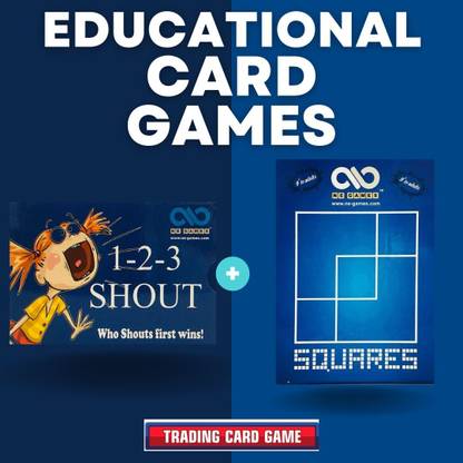 NE Games 123-SHOUT AND SQUARES CARD GAME