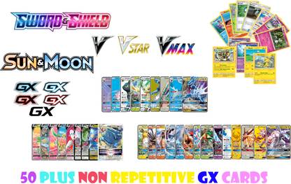 TCG Playing cards V, Vmax, Vstar set of 50