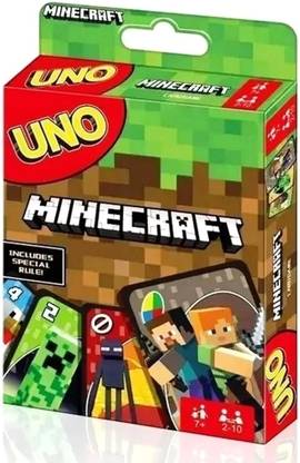 Gift Collection Premium Quality UNO Minecraft Card Game for kids and family Fun Game Mine Craft