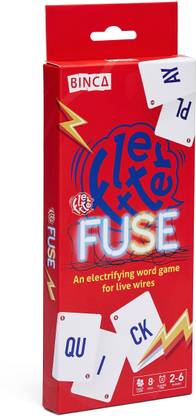 Binca Fletter Fuse Word Game, Fun Card Game for Kids and Adults, Gift for Kids