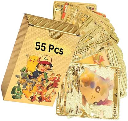 saburi Waterproof 55pcs Pokemon Gold Card Box M-79 V Series Vmax Gx