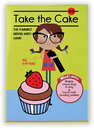 The Pretty Geeky Take The Cake Educational Mental Math Game | Gifts for Kids 4+ |Card Game