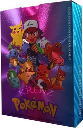 MOONZA Pokémon Trading Card Game 55pcs Rainbow Shining Card For Kids 1 OX Card Include