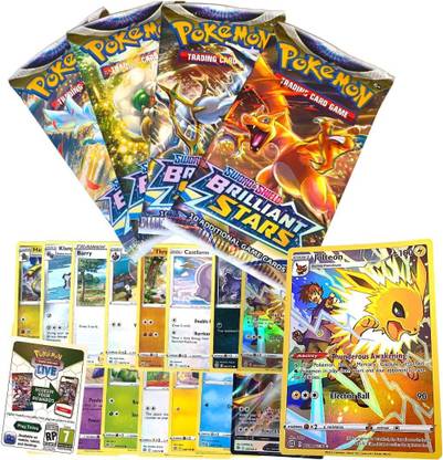 Aclipse Poke-Mon Sword and Shield Brilliant Playing Card Game for Kids, Adults