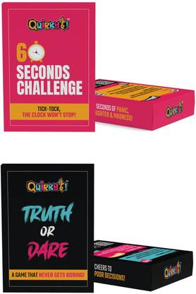 Gangaur Enterprises Truth Or Dare + 60 Seconds Challenge - Combo of 2 Card Games Post  Card