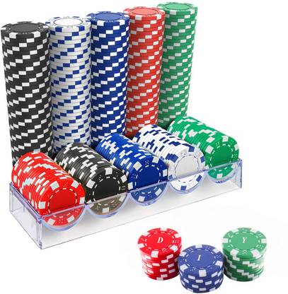 SHIFTER Poker Chips Token Coins Heavy 11 gm Plain Teen Patti Rummy Casino Counter-100 pc