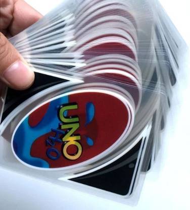 TopToys Plastic Clear Customized Uno Playing Card