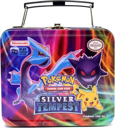 Craveon PokeMon Sword and Shield Silver Tempest (VSTAR, VMAX) Playing Cards in Tin Box