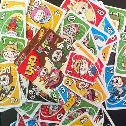 Kawai labubu card game UNO