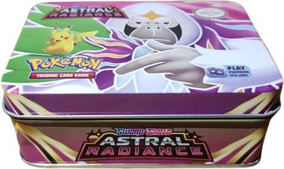 FEDOY PokeMon Sword & Shield Astral Radiance Tin V VMax & VStar Playing cards for Kids
