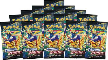 SALPITOYS Poke-MON Crown Zenith Booster 36 Packs 360 Cards V max New Series