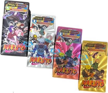 valuableplus 20Pc Naruto Cards Waterproof Playing For Kids (5Pc Each Color Cards)