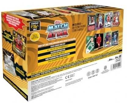 TOPPS ATTAX UEFA Champion League Match Attax 24/25 Football Card Game Flow Pack of 40