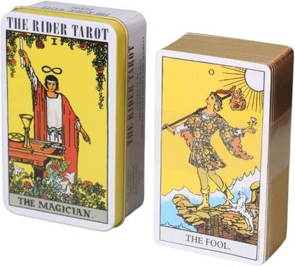 SIRIDHI The Rider Tarot Oracle Tarot Cards in A Tin A 78-Card Deck with Guidebook