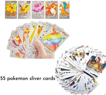 sevriza 55 Silver Foil Pokemon Cards V Series Vmax GX Rare silver playing pokemon cards