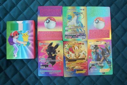 Bestie Toys Latest Trending Cards For Boys and Girls 55pcs (Rainbow)