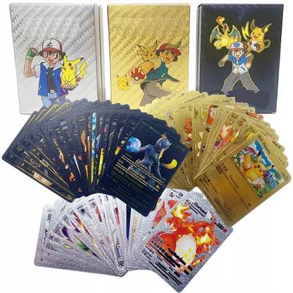 Bestie Toys Black Gold And Silver Foil rare cards 165pcs cards for kids